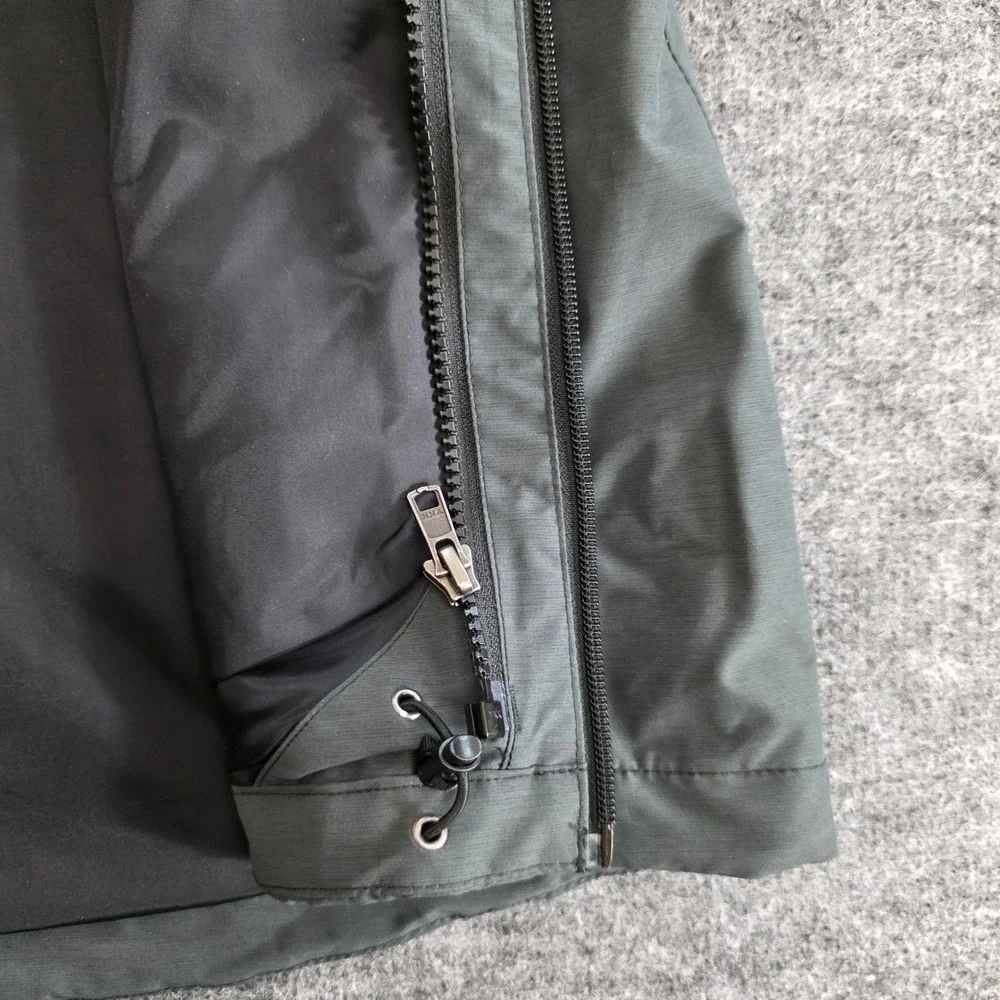 The North‎ Face Jacket Womens Medium Regular Grey Black DryVent Full Zip Hooded
